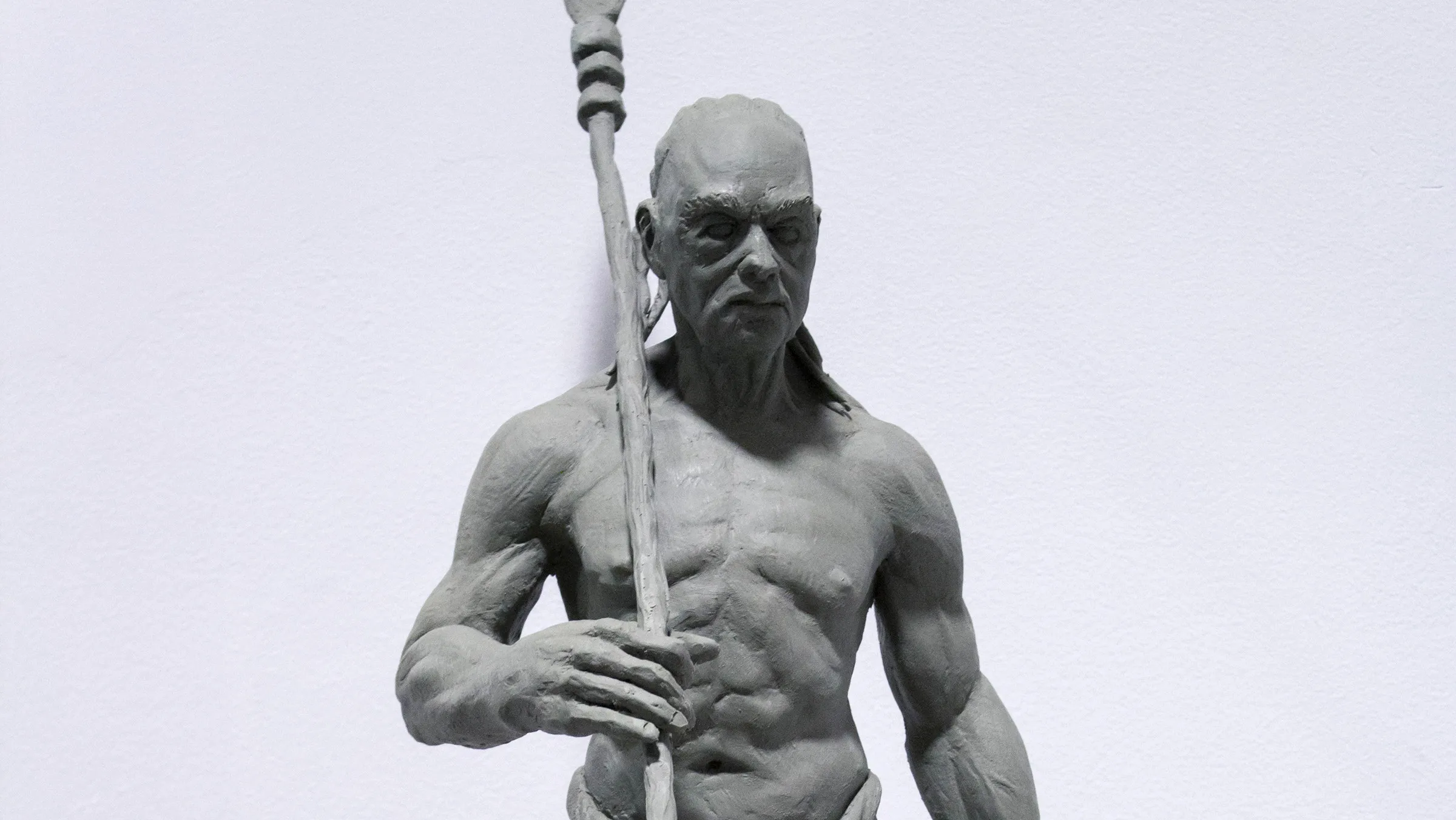 Mayan Warrior Sculpture